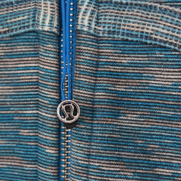 Lululemon Scuba Hoodie Sz 12 Wee Are From Space Printed Polar Cream Blue Sporty - Picture 4 of 7